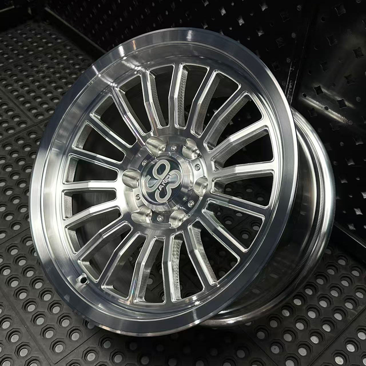 (Set of 4) FRS-18 | 6061-T6 Forged | Smooth Lip | Machined Clear (6x135 | 17x8.5, 0mm Offset)