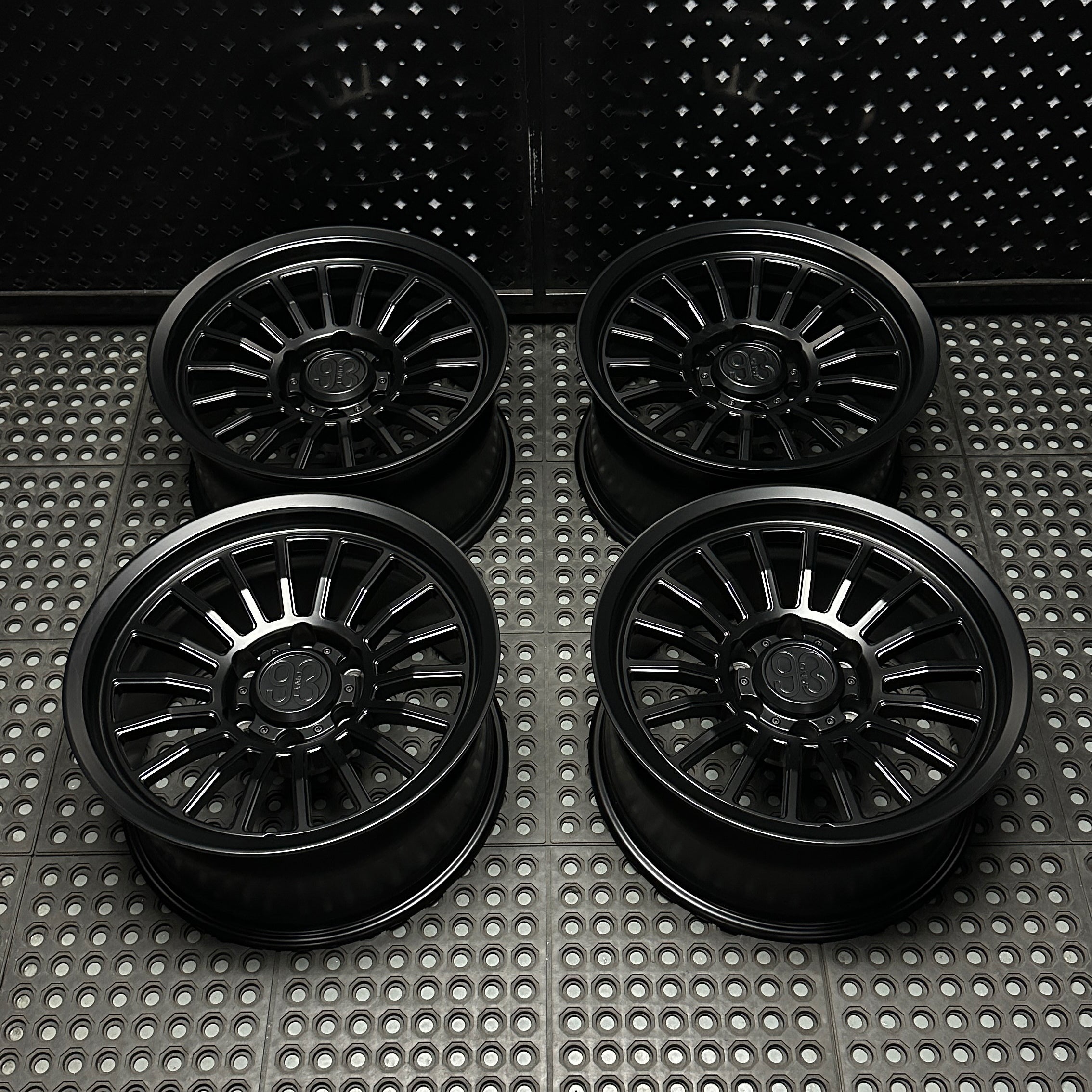 (Set of 4) FRS-18 | 6061-T6 Forged | Smooth Lip | Satin Black (6x135 | 17x8.5, 0mm Offset)
