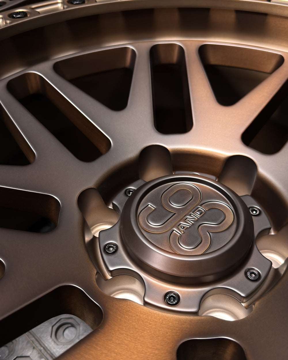 (Set of 4) FR-01R | 6061-T6 Forged | Simulated Beadlock w/ Removable Rings | Matte Brushed Triple Bronze (6x139.7 | 18x9, -12mm Offset)