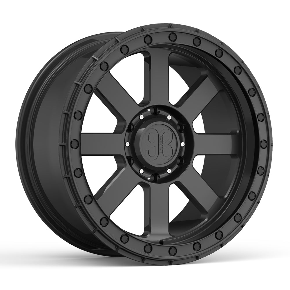 FR-08 | 6061-T6 Forged | Simulated Beadlock | Black