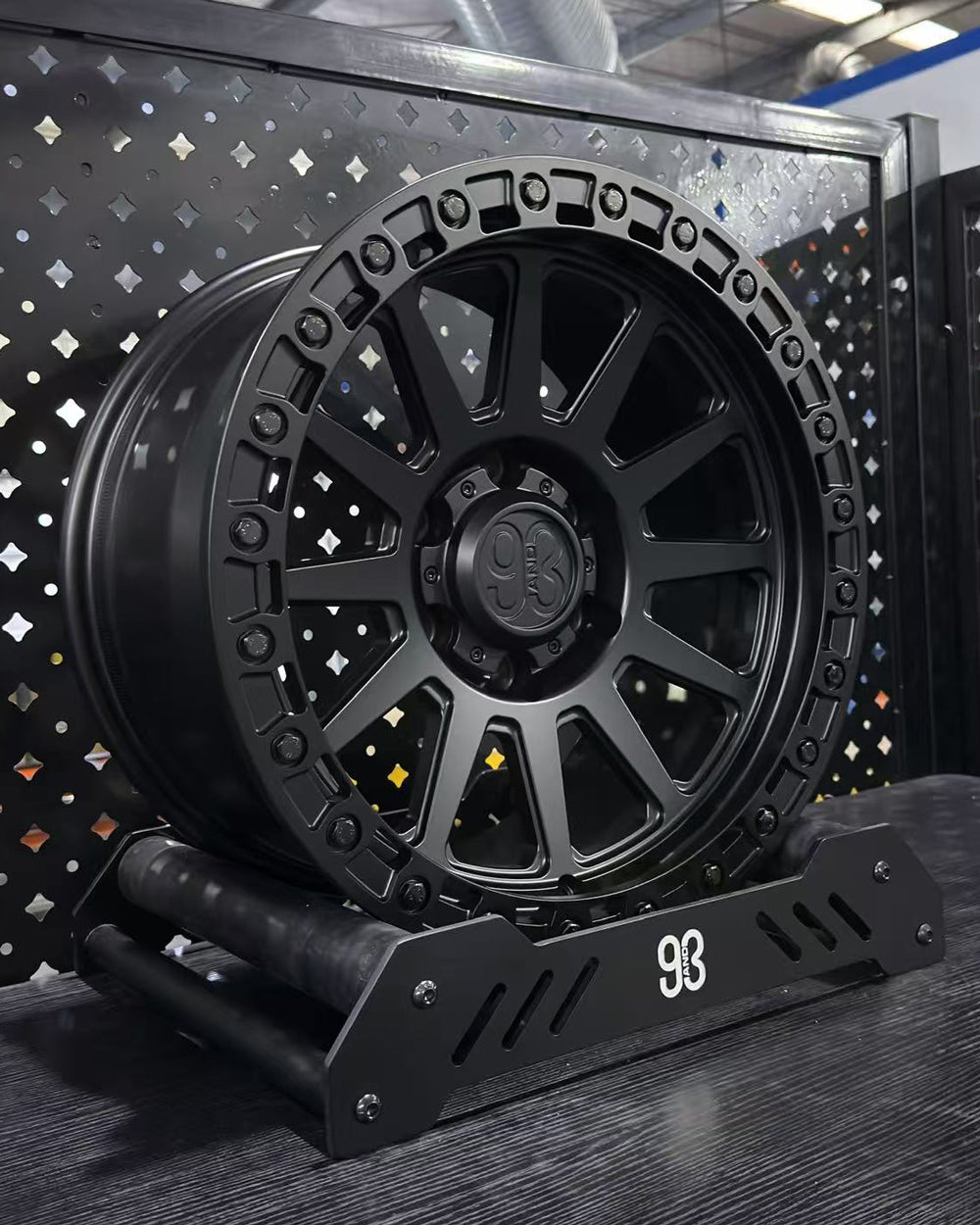 (Set of 4) FR-10 | 6061-T6 Forged | Simulated Beadlock | Matte Black (6x135 | 17x8.5, 0mm Offset)