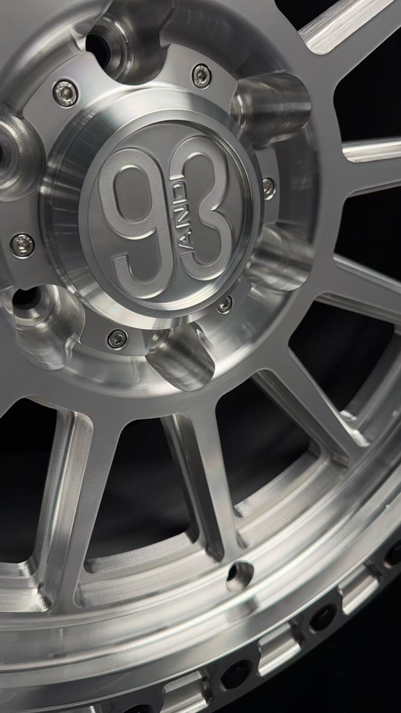 (Set of 4) FR-11 | 6061-T6 Forged | Simulated Beadlock | Machined Clear (6x135 | 17x8.5, 0mm Offset)