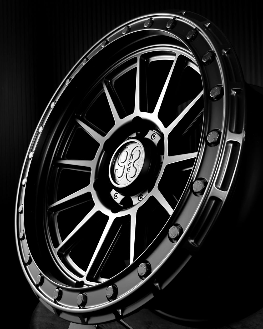 (Set of 4) FR-11 | 6061-T6 Forged | Simulated Beadlock | Matte Black (6x135 | 17x8.5, 0mm Offset)