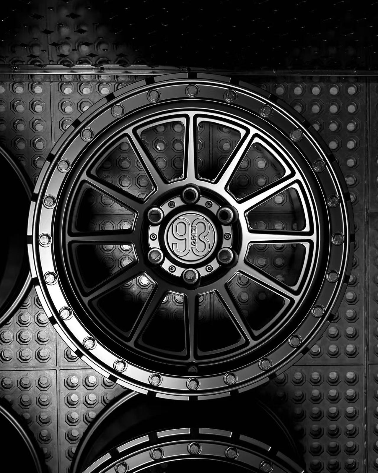 (Set of 4) FR-11 | 6061-T6 Forged | Simulated Beadlock | Matte Black (6x135 | 17x8.5, 0mm Offset)