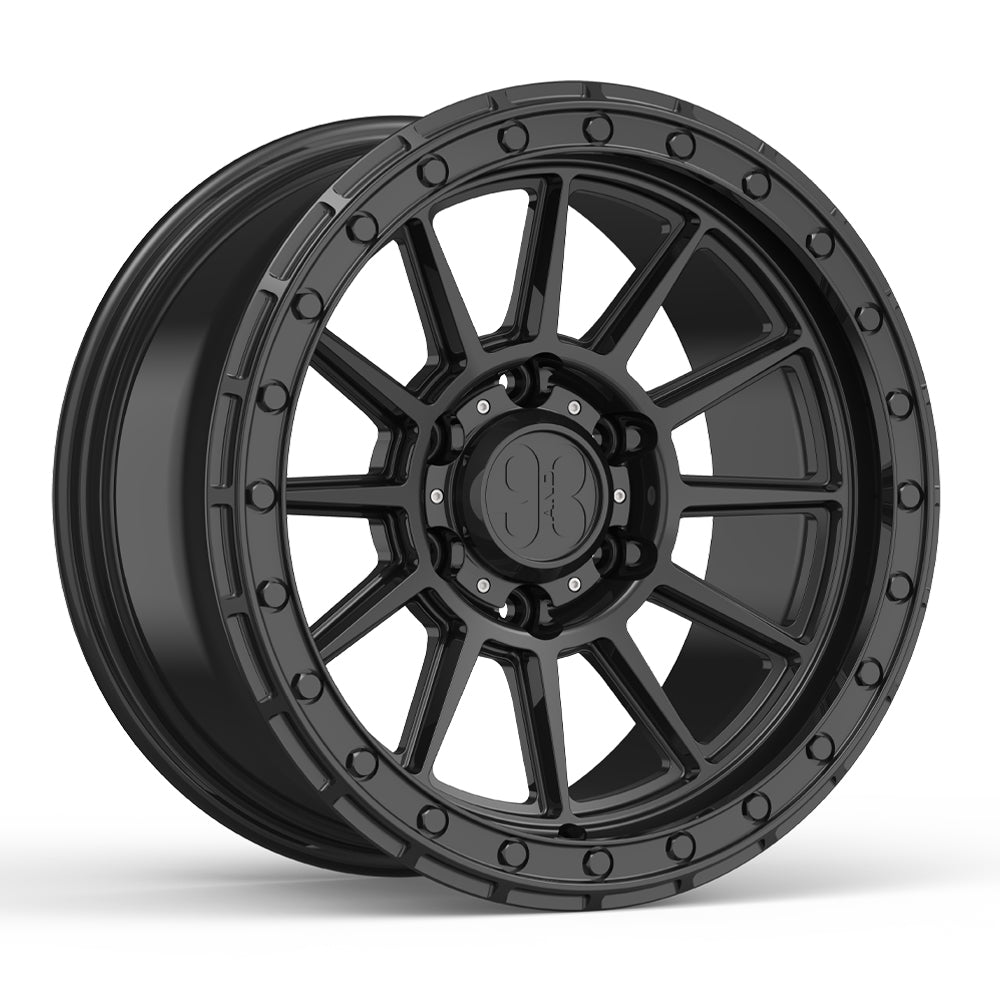 FR-11 | 6061-T6 Forged | Simulated Beadlock | Black