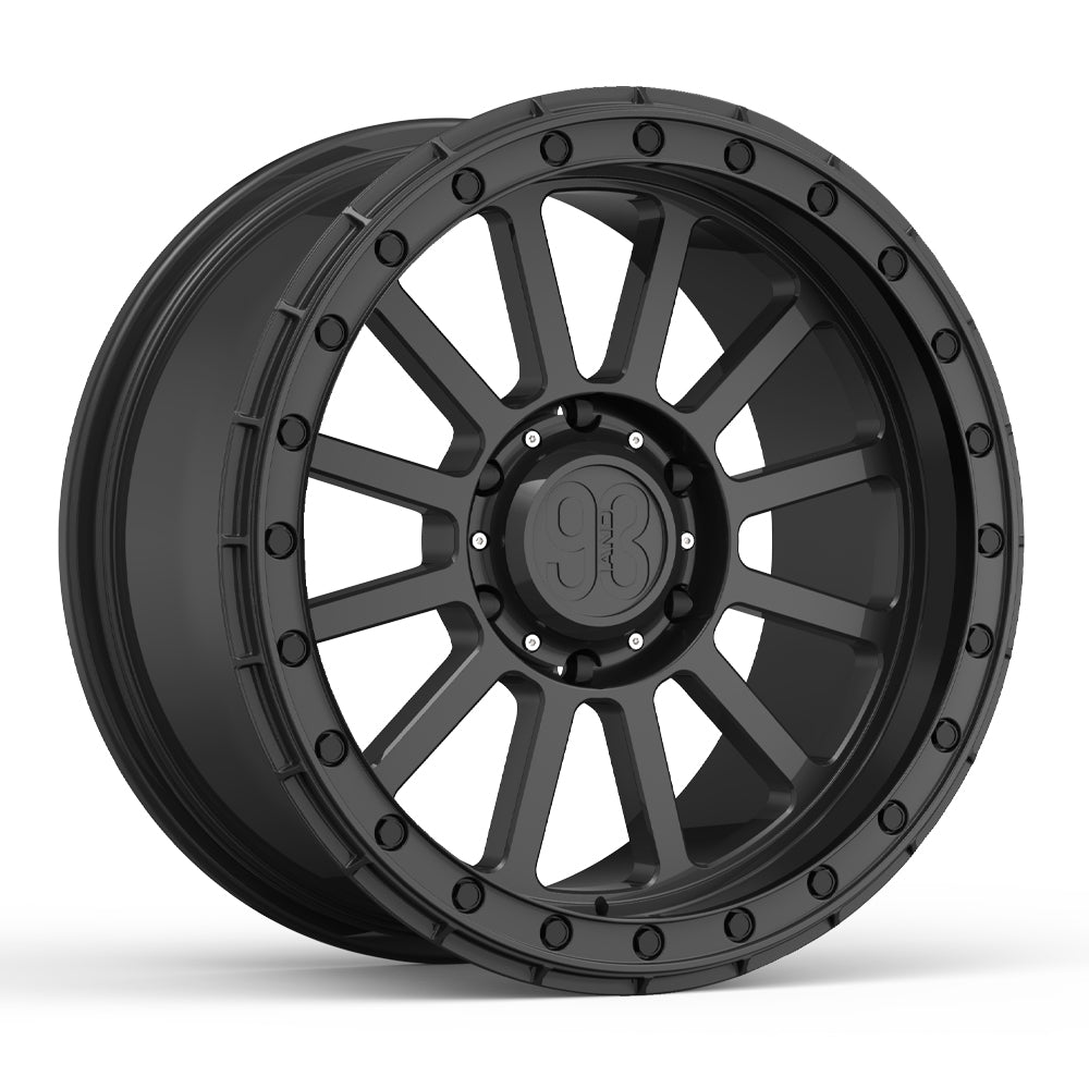 FR-12 | 6061-T6 Forged | Simulated Beadlock | Black