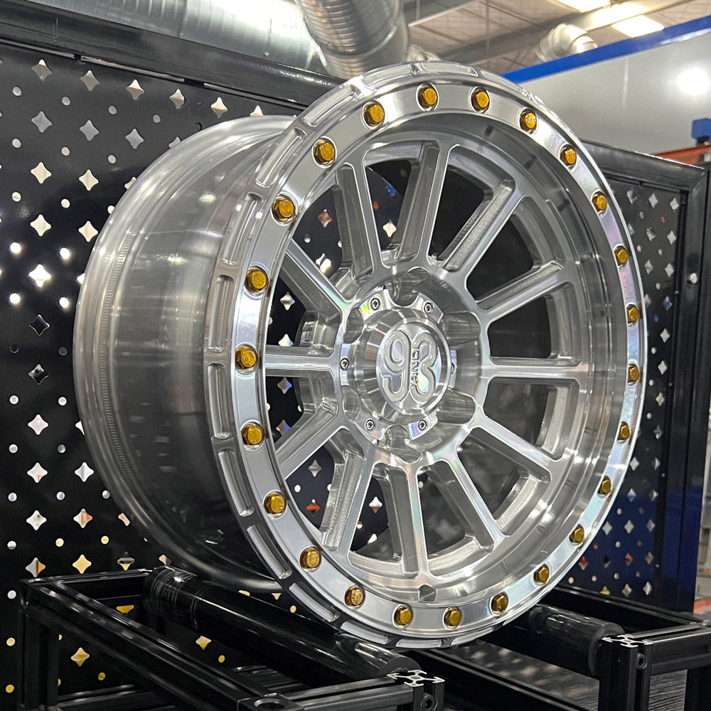 (Set of 4) FR-13 | Monoblock Forged | Simulated Beadlock | Machined (6x135 | 17x8.5, 0mm Offset)