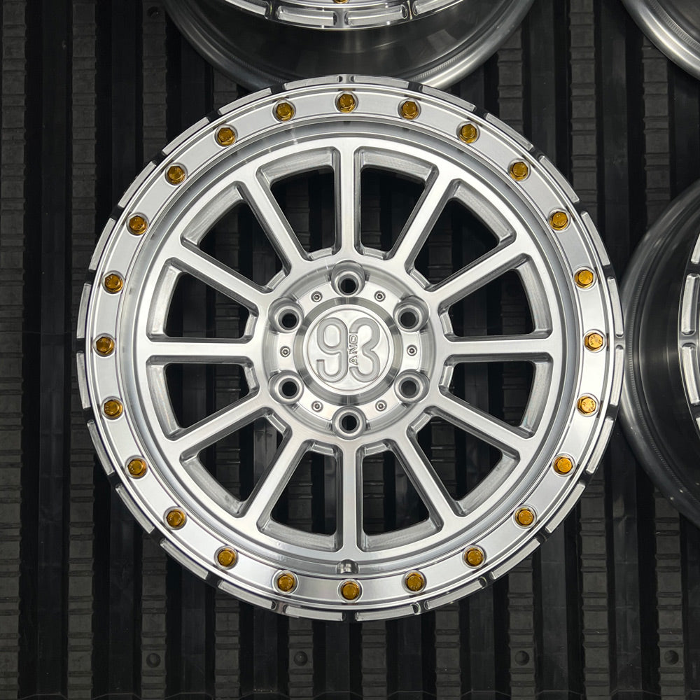 (Set of 4) FR-13 | Monoblock Forged | Simulated Beadlock | Machined (6x135 | 17x8.5, 0mm Offset)