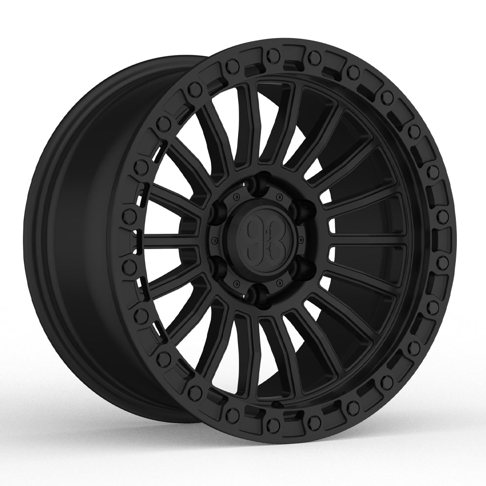 FR-18 | 6061-T6 Forged | Simulated Beadlock | Black