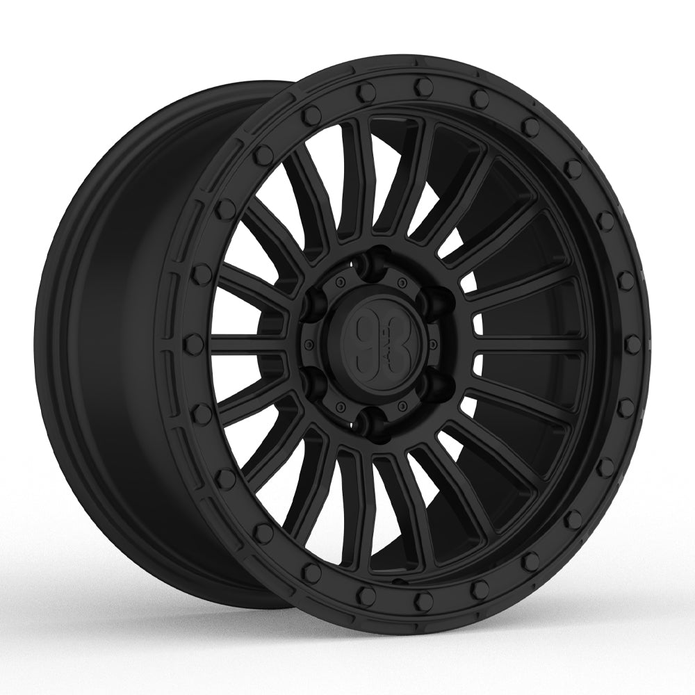 FR-18 | 6061-T6 Forged | Simulated Beadlock | Black