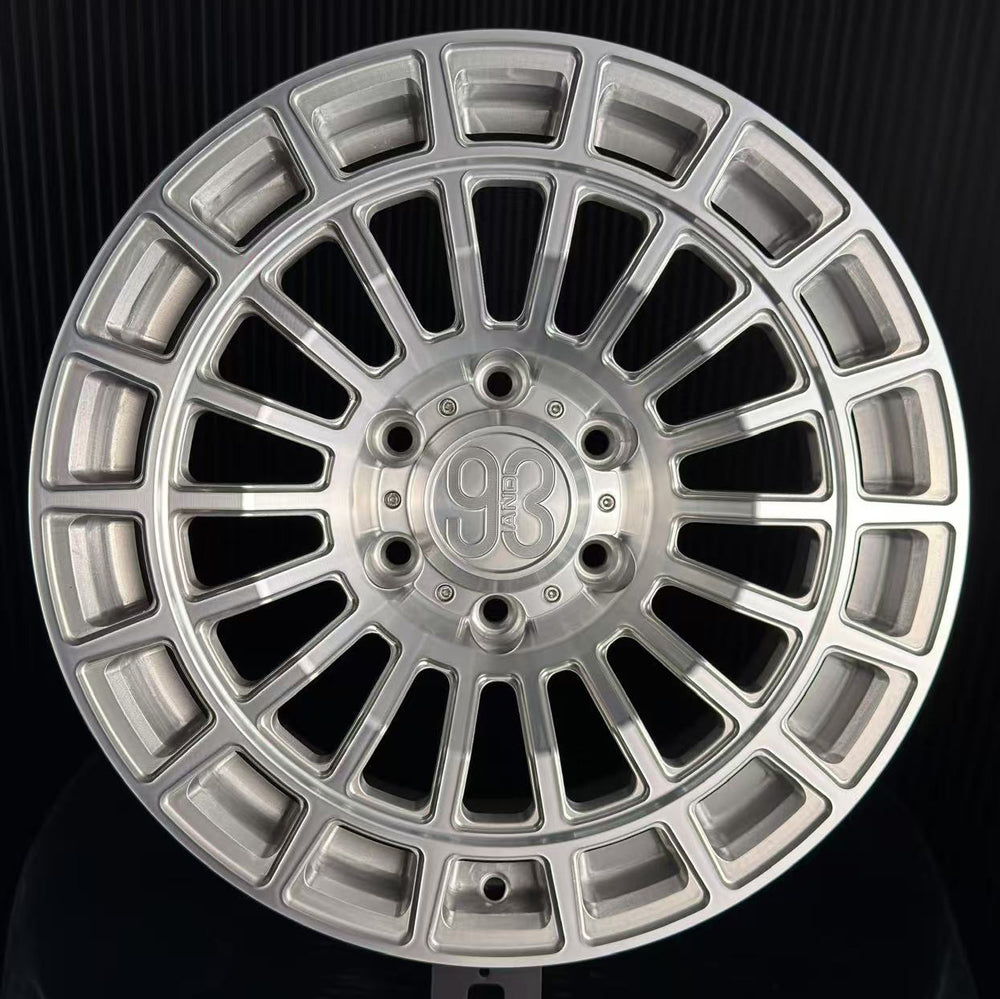 (Set of 4) FR-18EXO | 6061-T6 Forged | Machined Clear (6x135 | 17x8.5, 0mm Offset)