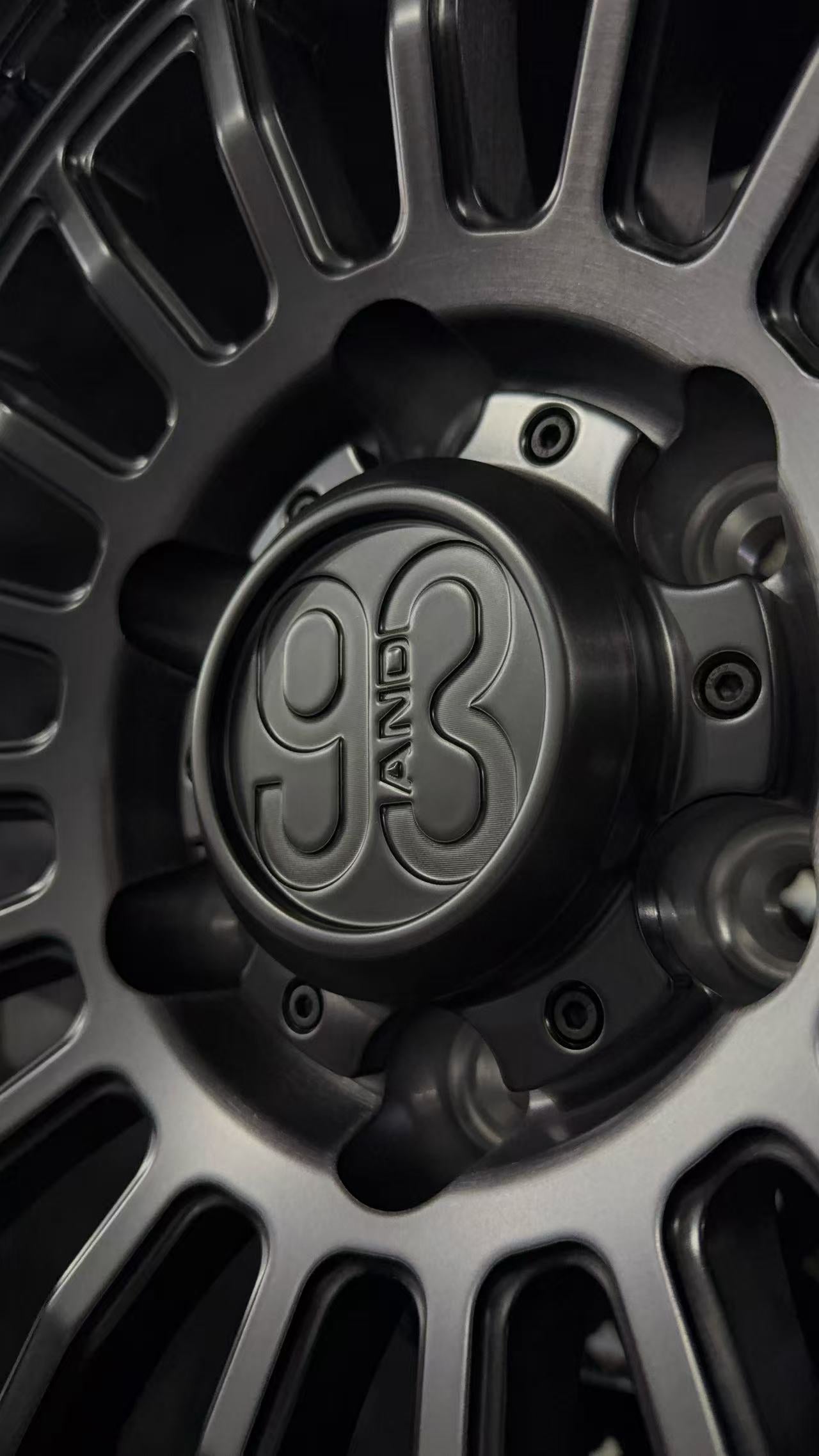 (Set of 4) FR-19R | 6061-T6 Forged | Simulated Beadlock w/ Removable Rings | Matte Brushed Double Black, Gloss Black Rings (6x135 | 17x8.5, 0mm Offset)