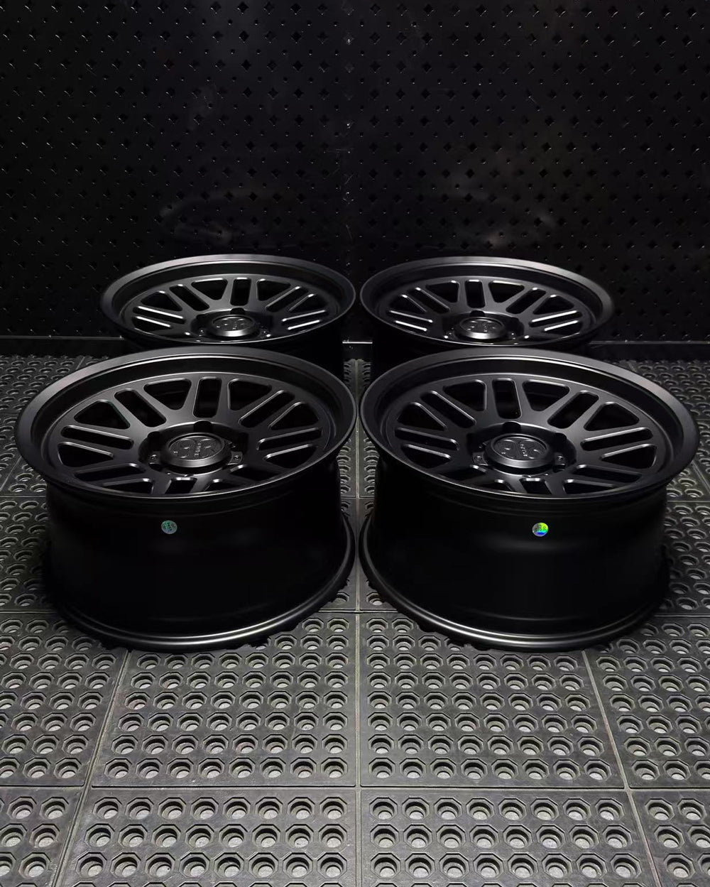 (Set of 4) FRS-01 | 6061-T6 Forged | Smooth Lip | Matte Black (6x135 | 17x8.5, 0mm Offset)