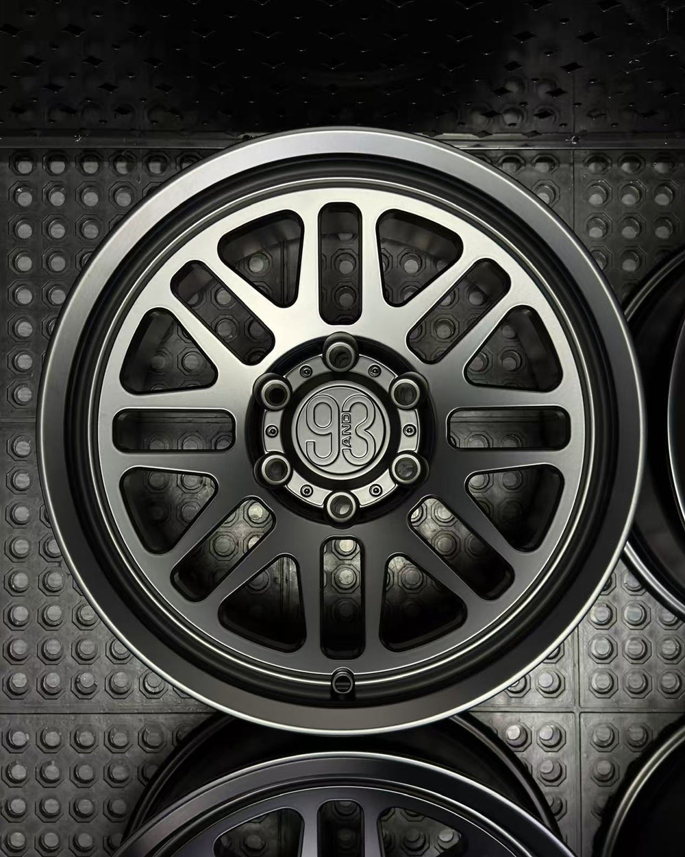 (Set of 4) FRS-01 | 6061-T6 Forged | Smooth Lip | Matte Black (6x135 | 17x8.5, 0mm Offset)