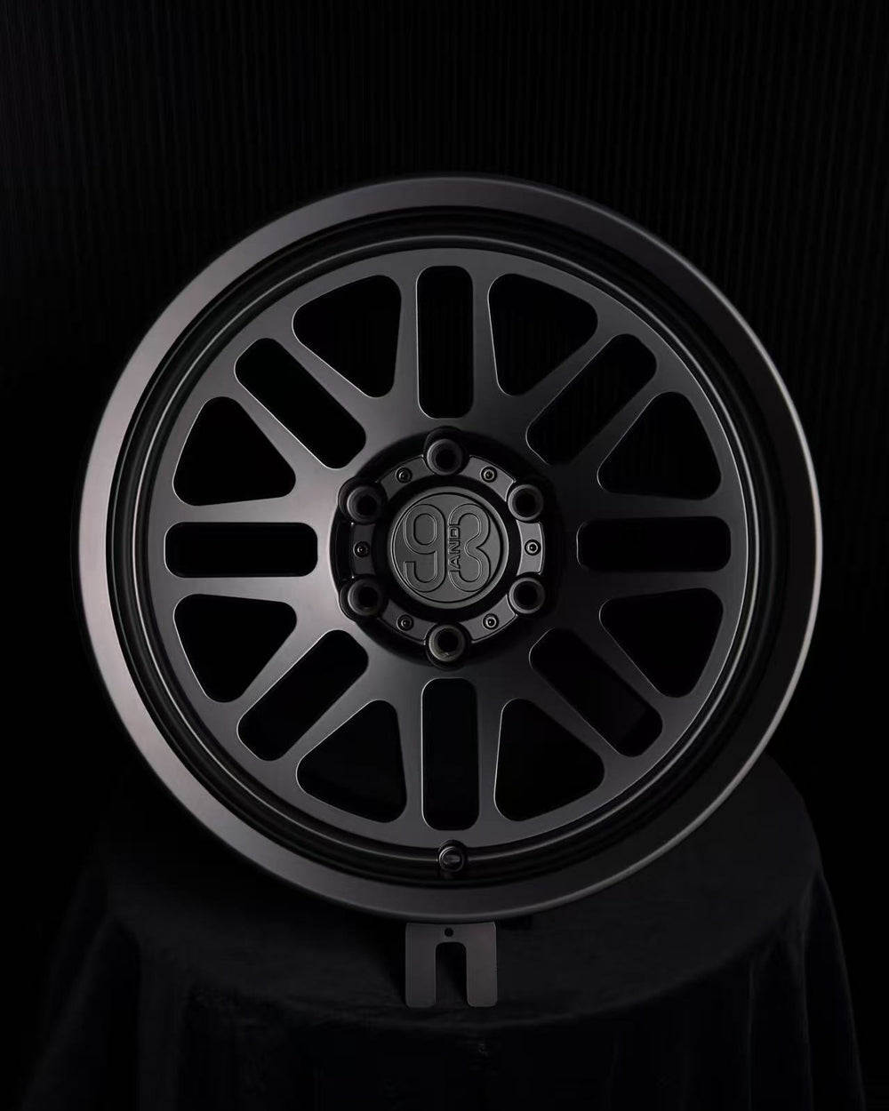 (Set of 4) FRS-01 | 6061-T6 Forged | Smooth Lip | Matte Black (6x135 | 17x8.5, 0mm Offset)