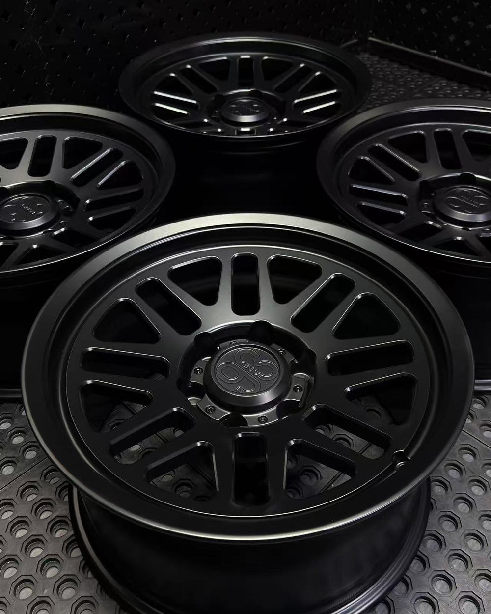 (Set of 4) FRS-01 | 6061-T6 Forged | Smooth Lip | Matte Black (6x135 | 17x8.5, 0mm Offset)