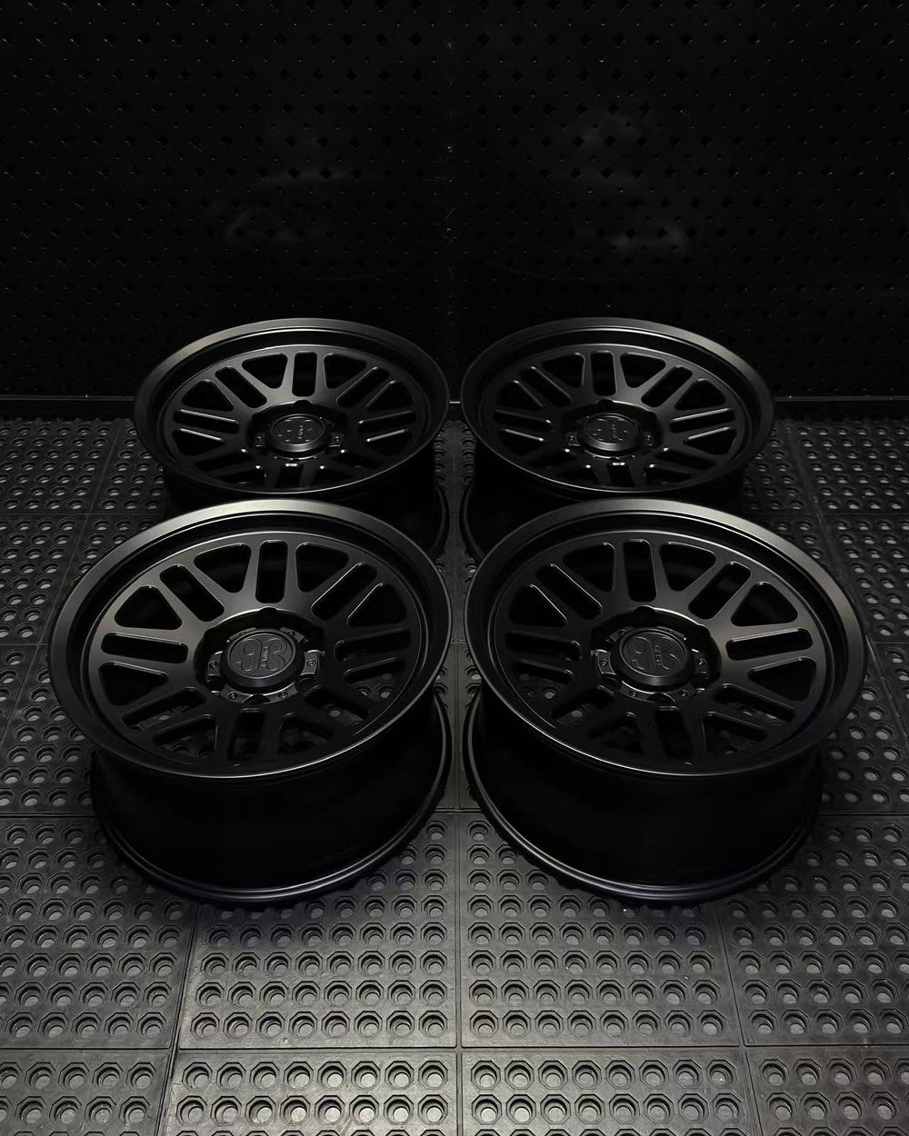 (Set of 4) FRS-01 | 6061-T6 Forged | Smooth Lip | Matte Black (6x135 | 17x8.5, 0mm Offset)