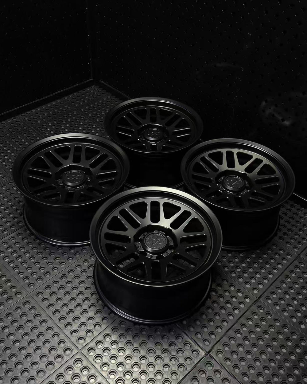 (Set of 4) FRS-01 | 6061-T6 Forged | Smooth Lip | Matte Black (6x135 | 17x8.5, 0mm Offset)
