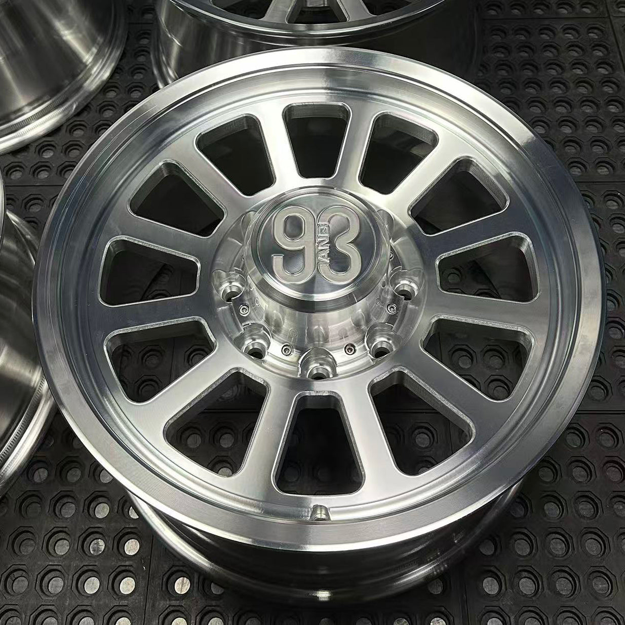 (Set of 4) FRS-12 | 6061-T6 Forged | Smooth Lip | Machined Clear (8x170 | 18x9, +18mm Offset)