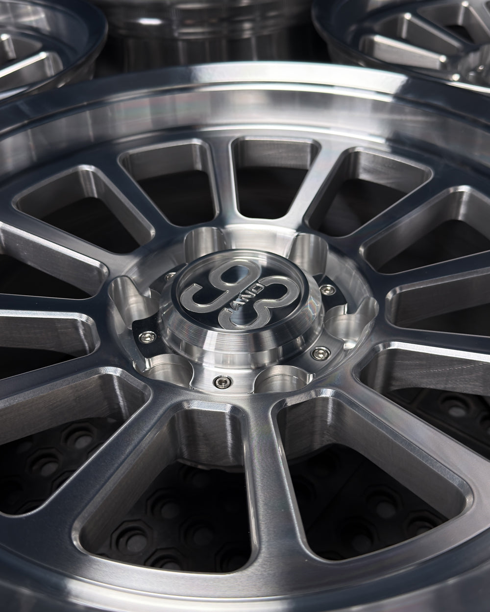 (Set of 4) FRS-12 | 6061-T6 Forged | Smooth Lip | Machined Clear (6x135 | 17x8.5, 0mm Offset)