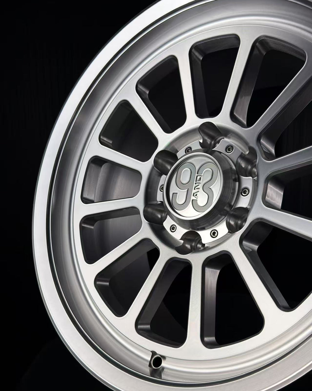 (Set of 4) FRS-12 | 6061-T6 Forged | Smooth Lip | Machined Clear (6x135 | 17x8.5, 0mm Offset)