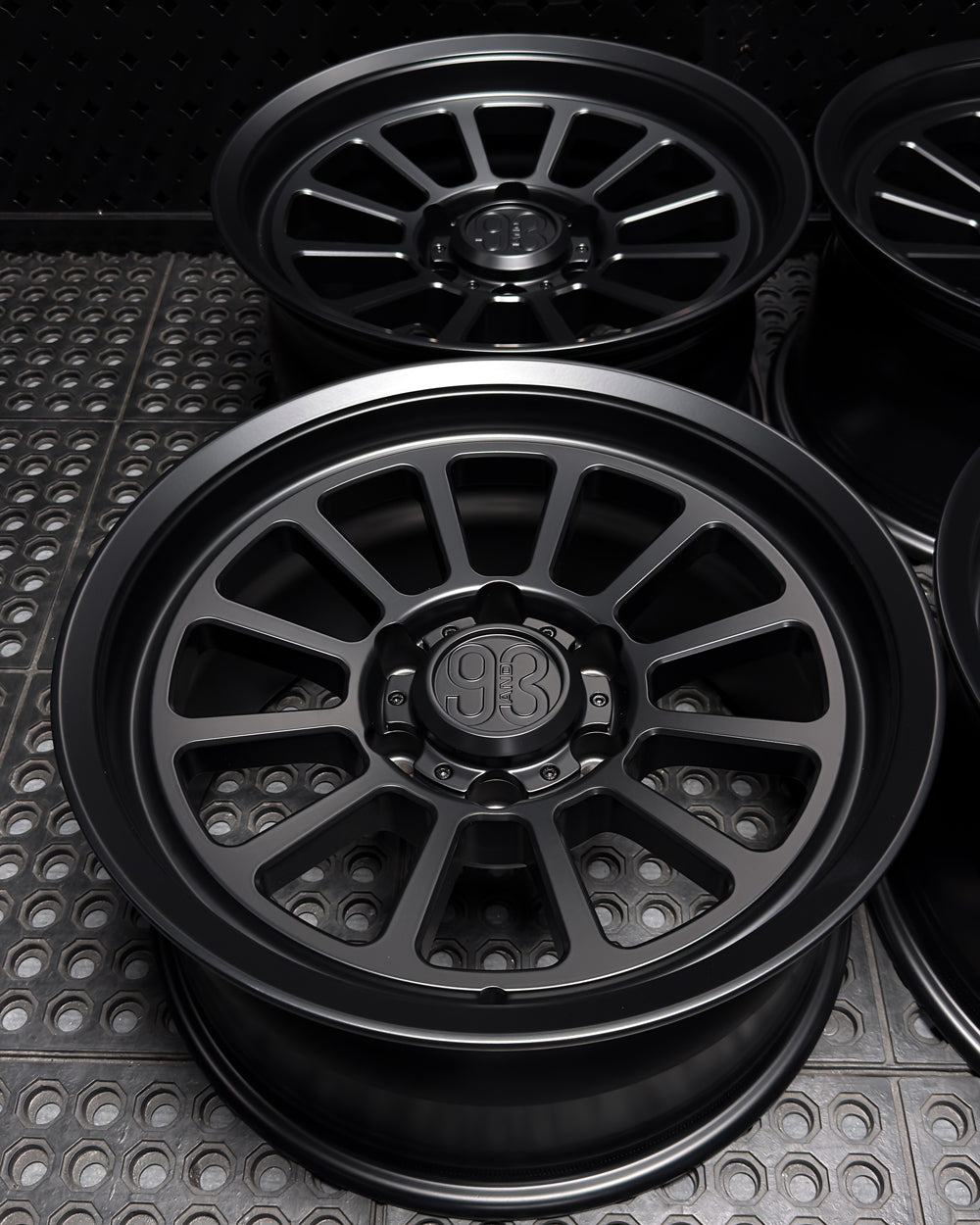 (Set of 4) FRS-12 | 6061-T6 Forged | Smooth Lip | Matte Black (6x135 | 17x8.5, 0mm Offset)