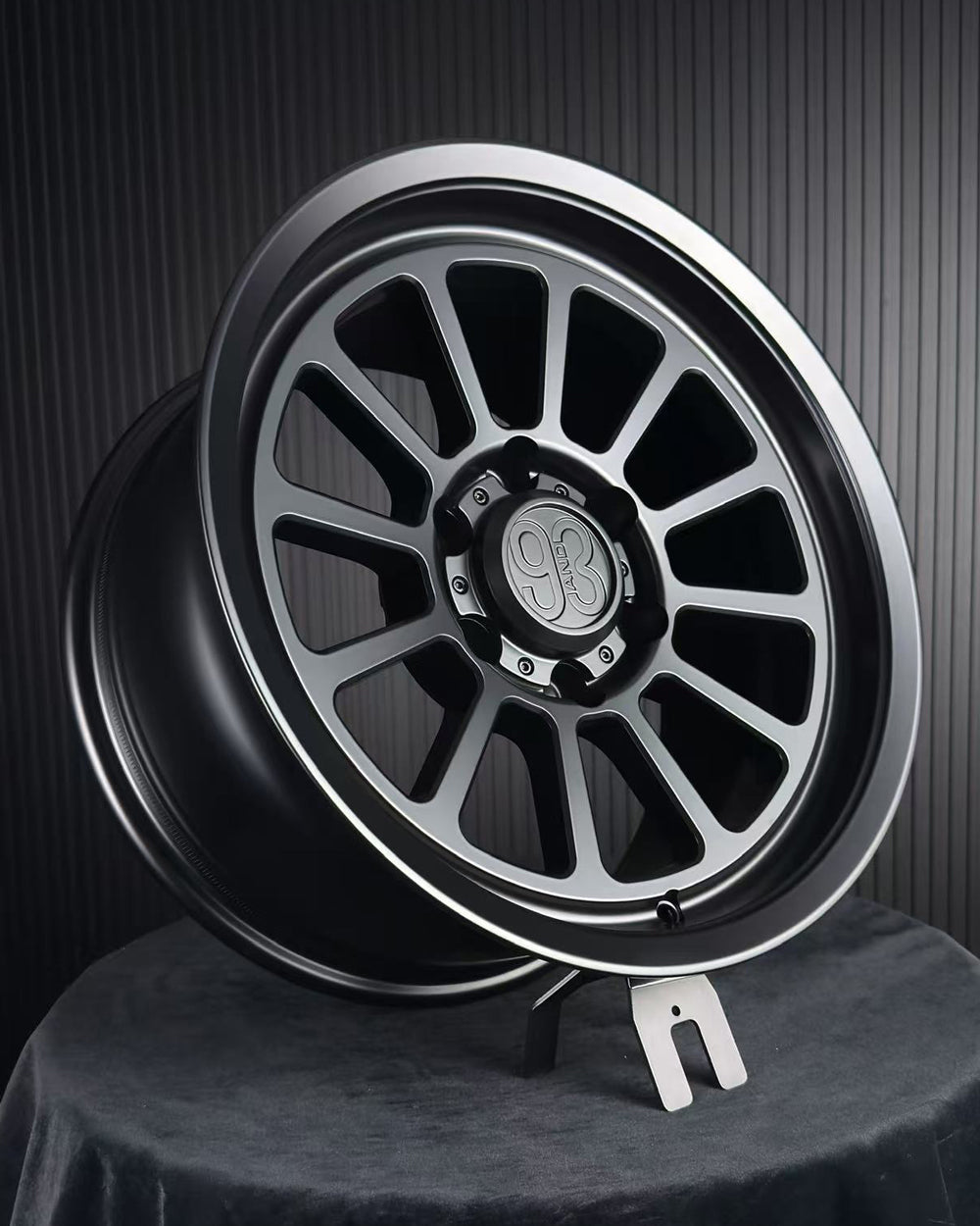 (Set of 4) FRS-12 | 6061-T6 Forged | Smooth Lip | Matte Black (6x135 | 17x8.5, 0mm Offset)