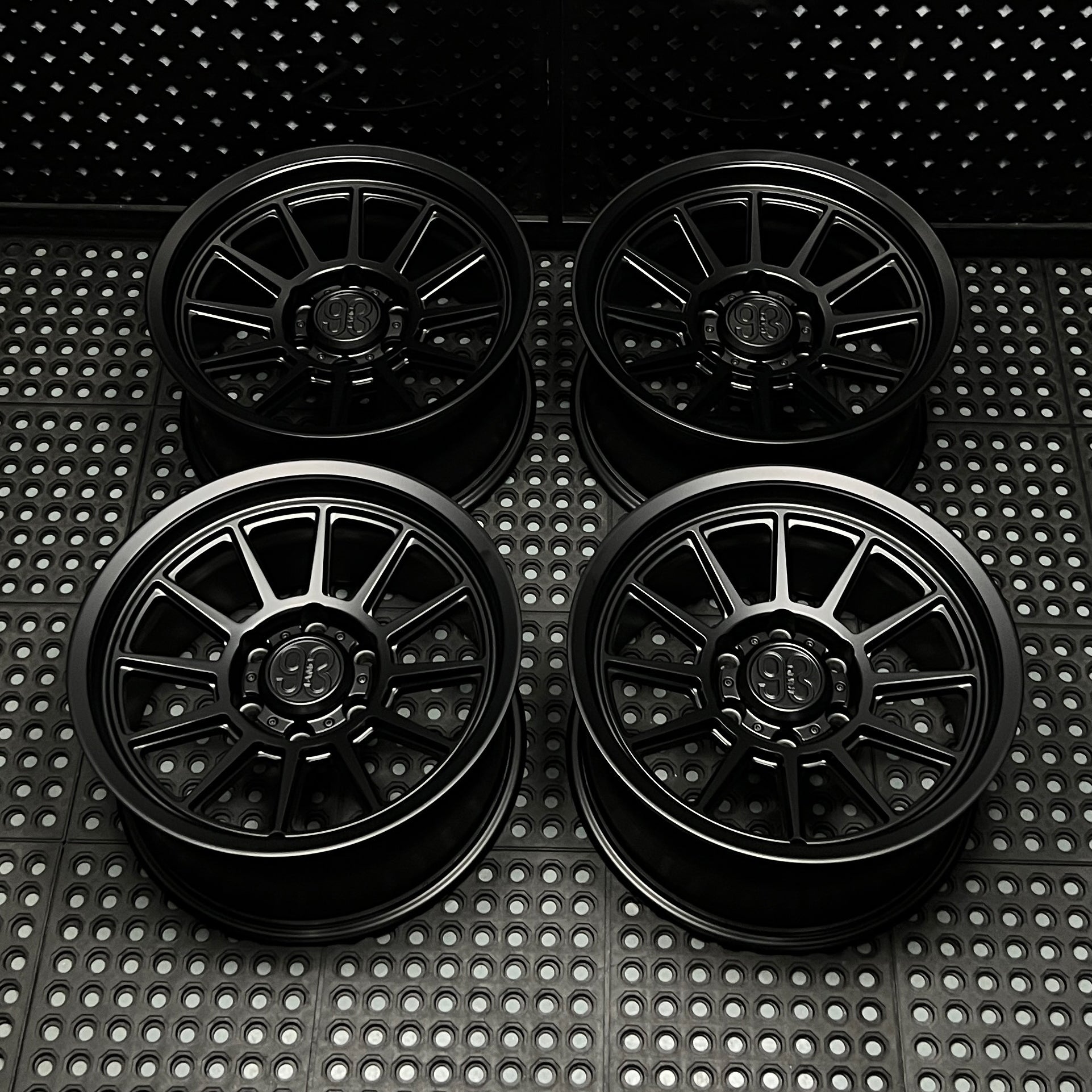 (Set of 4) FRS-11 | 6061-T6 Forged | Smooth Lip | Satin Black (6x135 | 17x8.5, 0mm Offset)