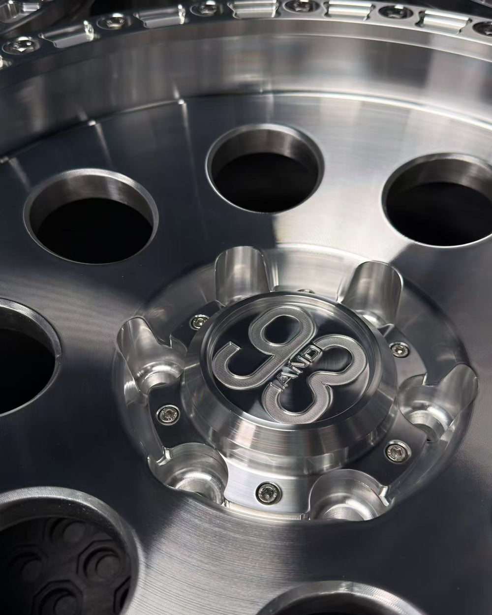 (Set of 4) RT-08R | 6061-T6 Forged | Simulated Beadlock w/ Removable Rings | Machined Clear, Machined Clear Rings (6x135 | 17x8.5, 0mm Offset)