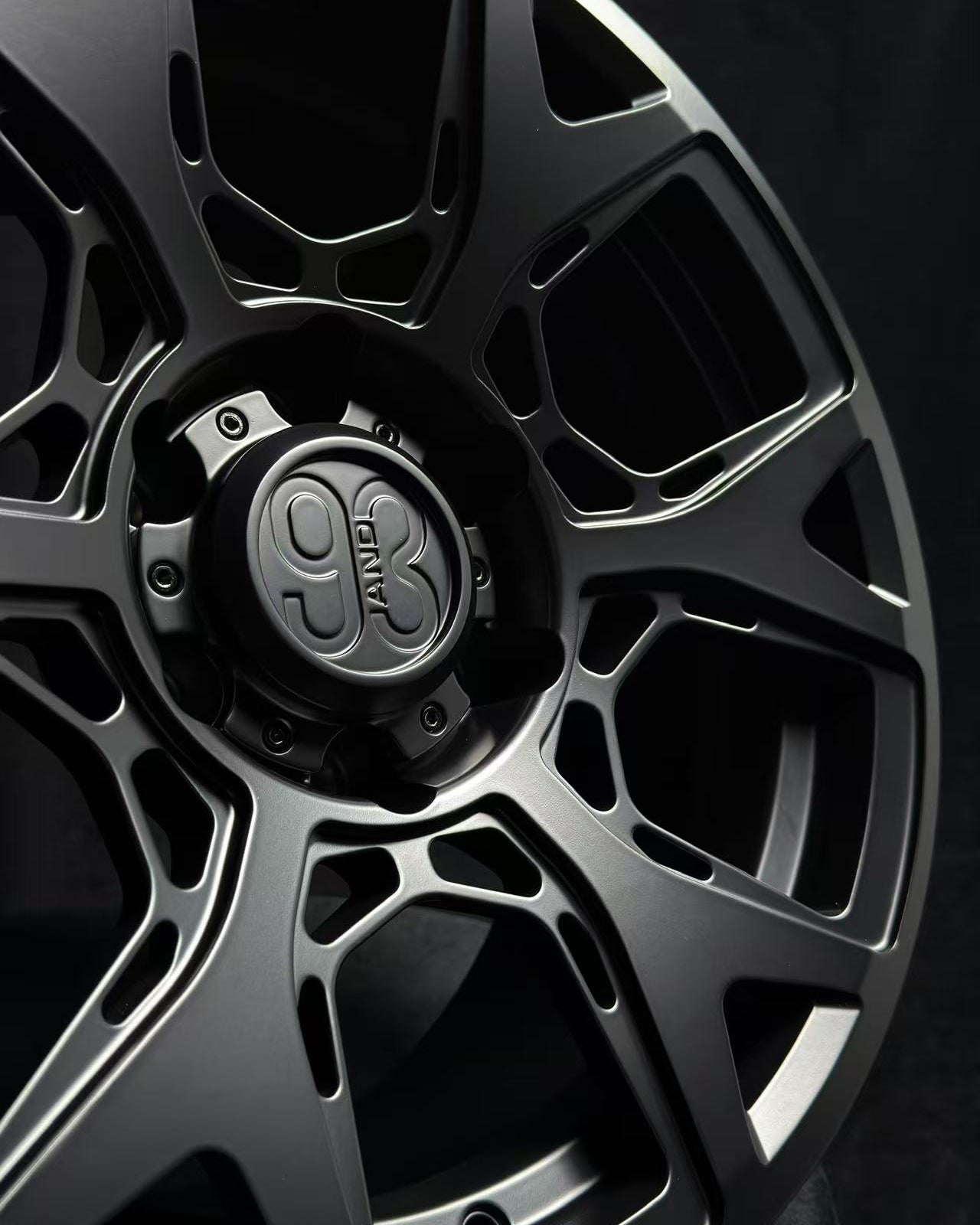 (Set of 4) SS-01 | 6061-T6 Forged | Satin Black (6x135 | 17x8.5, 0mm Offset)