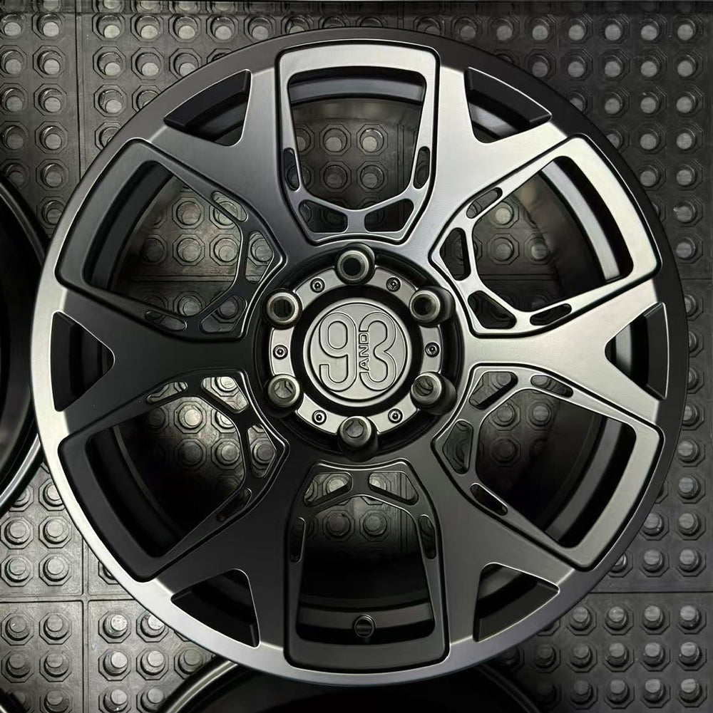 (Set of 4) SS-01 | 6061-T6 Forged | Satin Black (6x135 | 17x8.5, 0mm Offset)