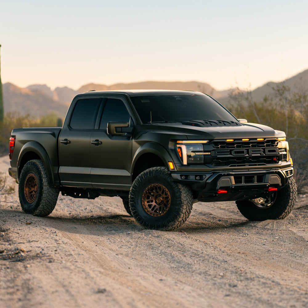 Bronze Color Raptor 2024 Ford F-150 Raptor R | FR-01 Simulated Beadlock | Matte Brushed ...