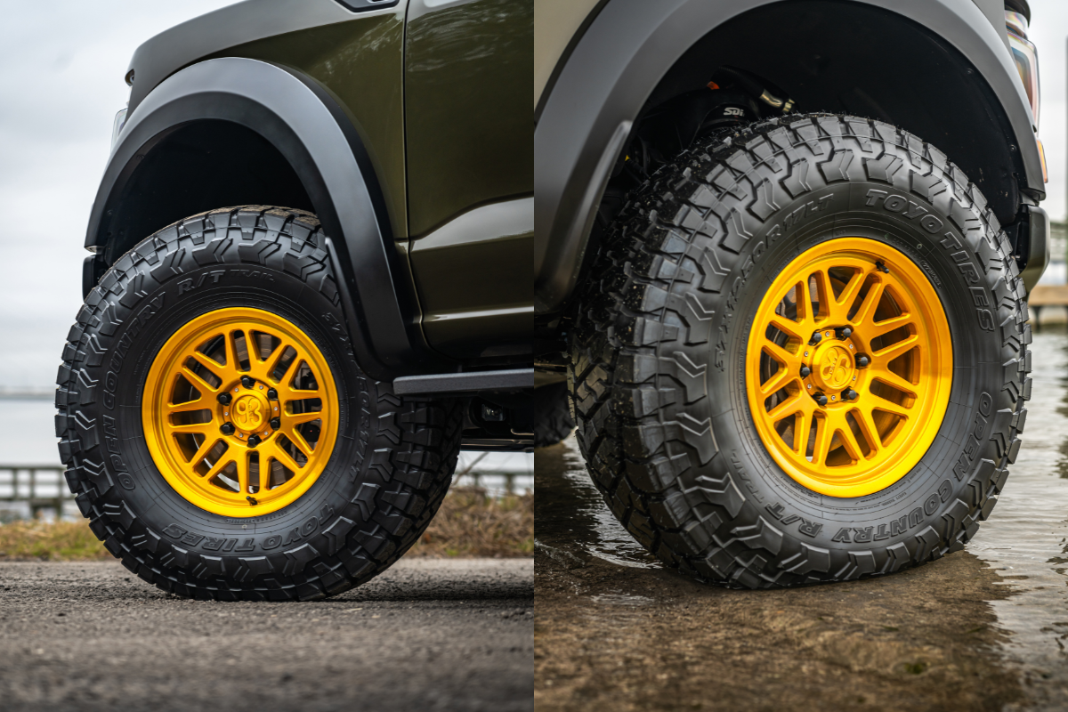 Frs Rims Gold 2024 Ford F-150 Raptor R | FRS-01 Smooth Lip | Brushed Gold | 17x8.5 ...