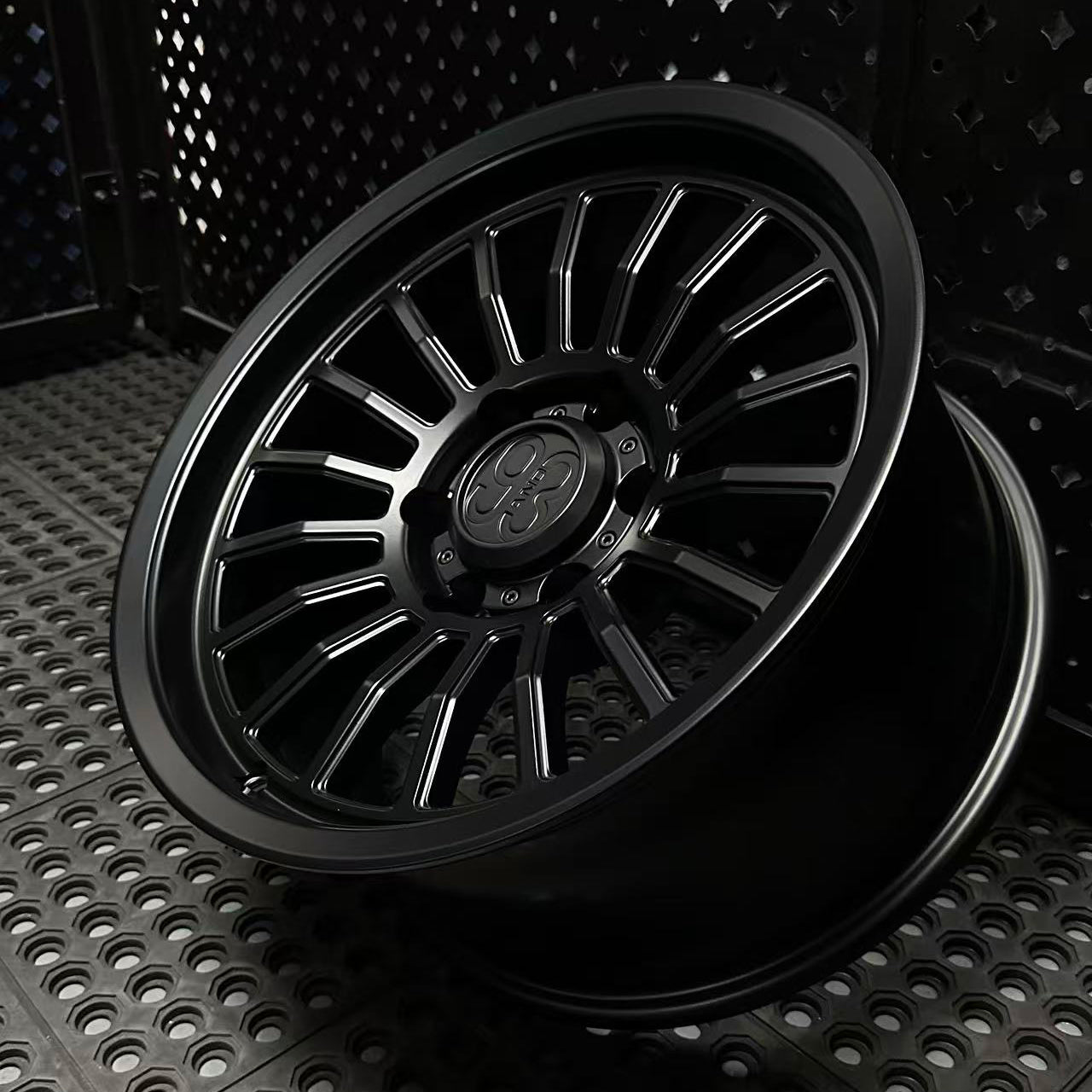 (Set of 4) FRS-18 | 6061-T6 Forged | Smooth Lip | Satin Black (6x135 | 17x8.5, 0mm Offset)