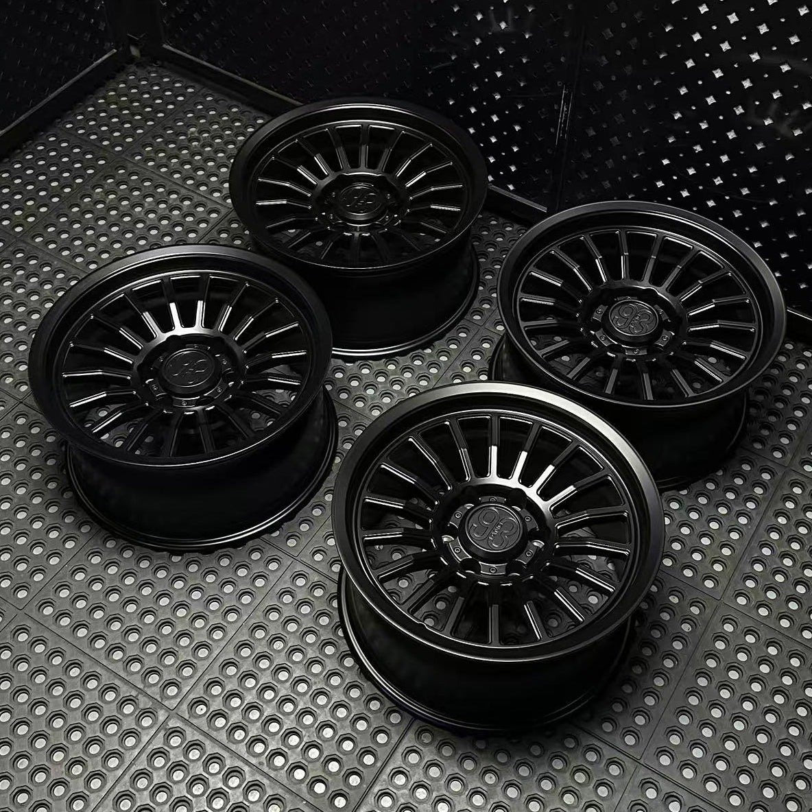 (Set of 4) FRS-18 | 6061-T6 Forged | Smooth Lip | Satin Black (6x135 | 17x8.5, 0mm Offset)