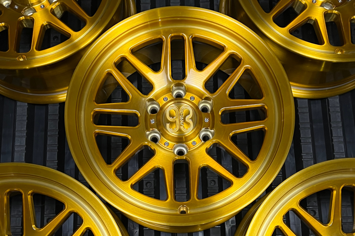 Frs Rims Gold FRS-01 Smooth Lip | Brushed Gold w/ Gloss Clear | 6x135 | 17x8.5, 0mm ...