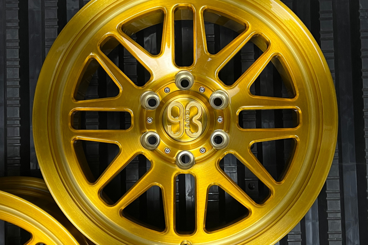 Frs Rims Gold FRS-01 Smooth Lip | Brushed Gold w/ Gloss Clear | 6x135 | 17x8.5, 0mm ...