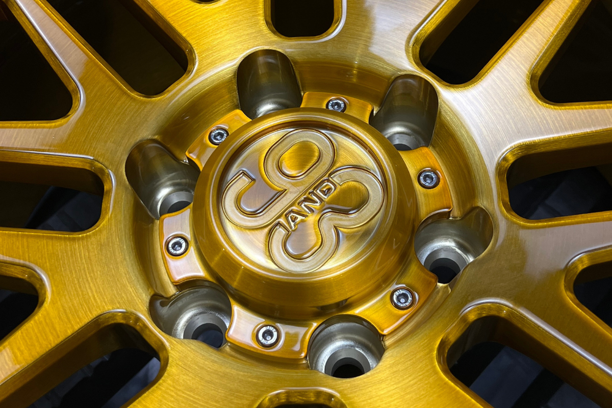 Frs Rims Gold FRS-01 Smooth Lip | Brushed Gold w/ Gloss Clear | 6x135 | 17x8.5, 0mm ...