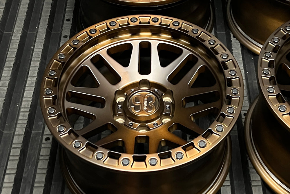 FR-01 Simulated Beadlock | Brushed Triple Bronze w/ Matte Clear | 6x135 ...