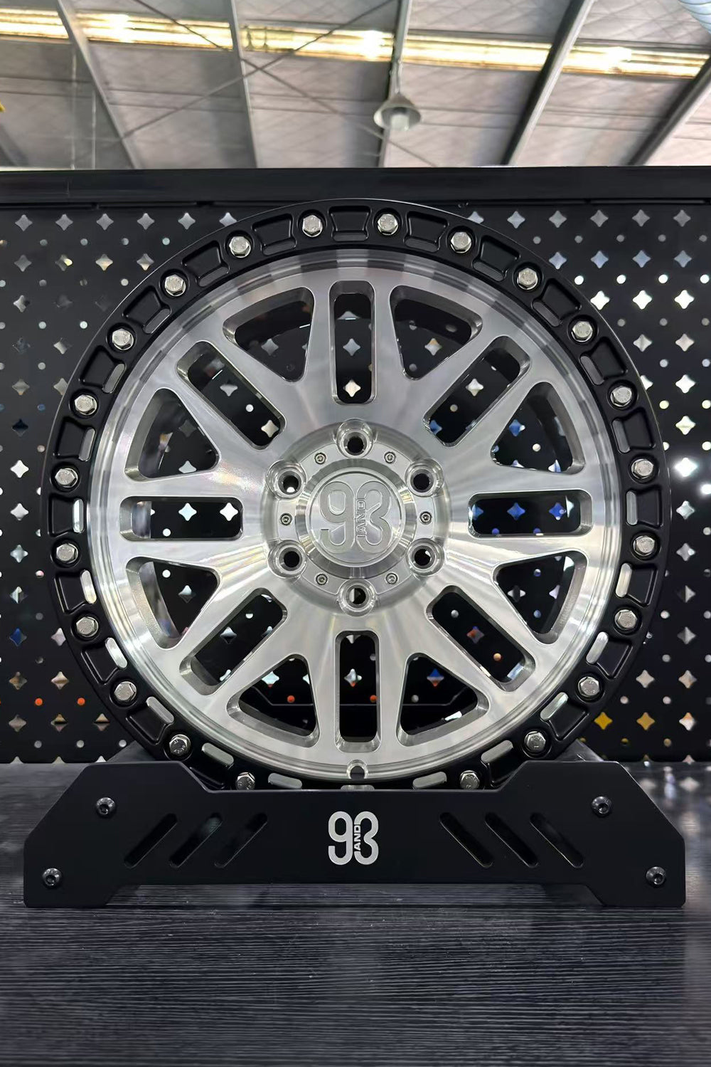 (Set of 4) FR-01R | 6061-T6 Forged | Simulated Beadlock w/ Removable Rings | Machined Clear, Matte Black Slotted Rings, Stainless Lip Bolts (6x135 | 17x8.5, 0mm Offset)