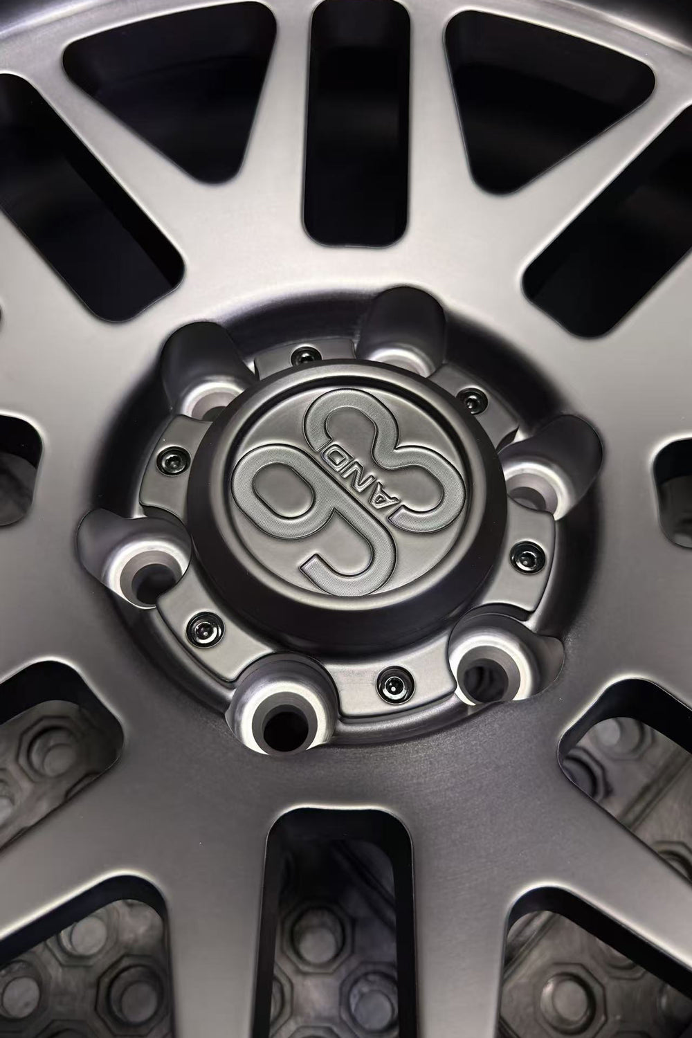 (Set of 4) FR-01R | 6061-T6 Forged | Simulated Beadlock w/ Removable Rings | Matte Brushed Double Black, Machined Clear Rings (6x135 | 17x8.5, 0mm Offset)