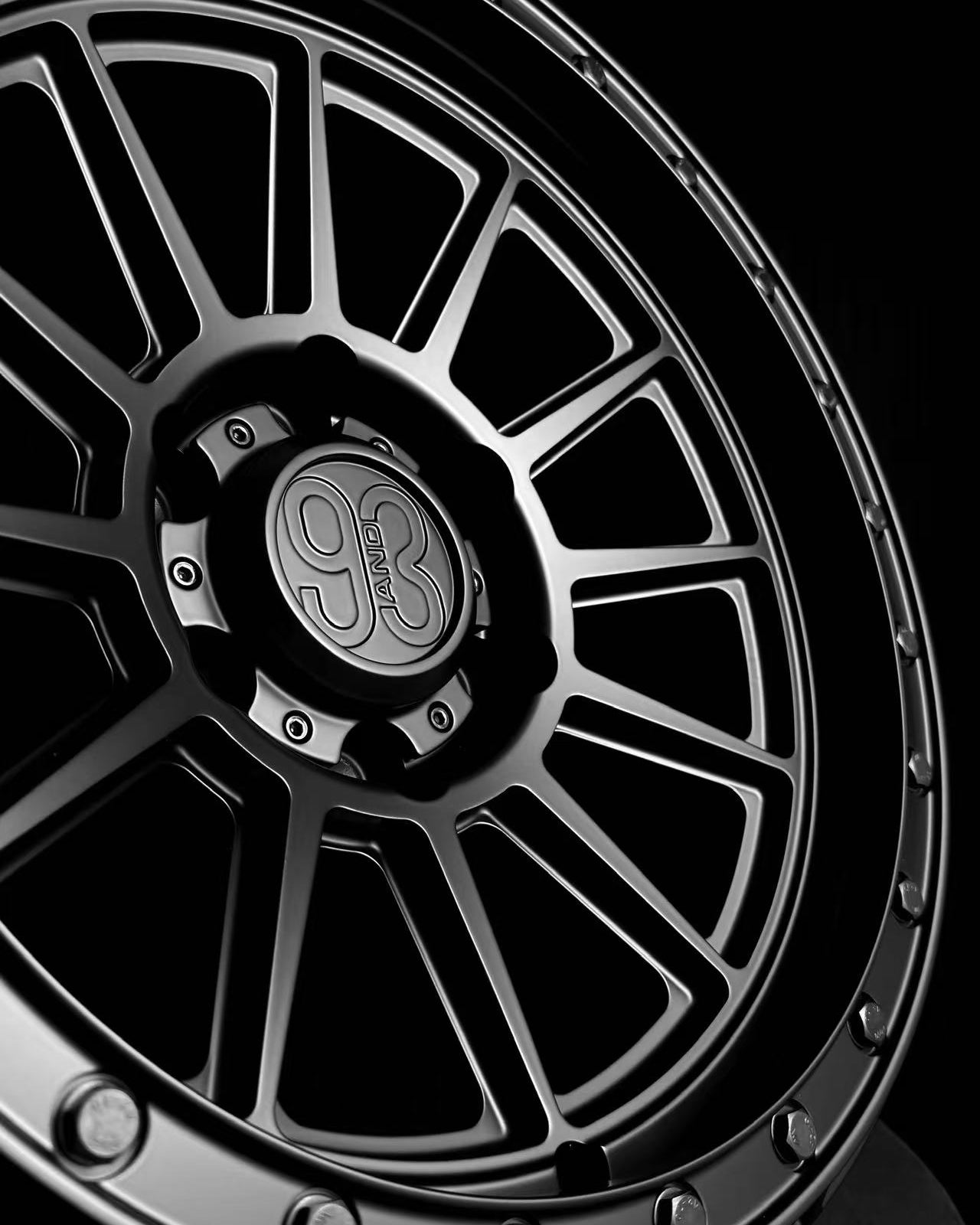 (Set of 4) FR-11 | 6061-T6 Forged | Simulated Beadlock | Matte Black (6x135 | 17x8.5, 0mm Offset)