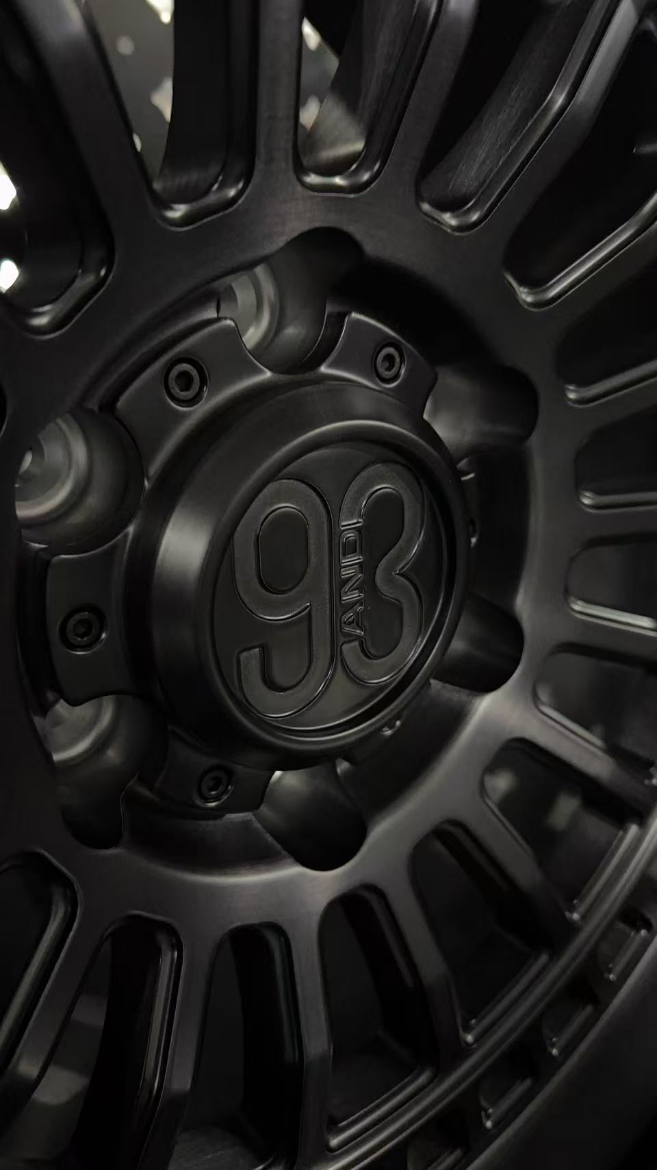 (Set of 4) FR-19R | 6061-T6 Forged | Simulated Beadlock w/ Removable Rings | Matte Brushed Double Black, Gloss Black Rings (6x135 | 17x8.5, 0mm Offset)