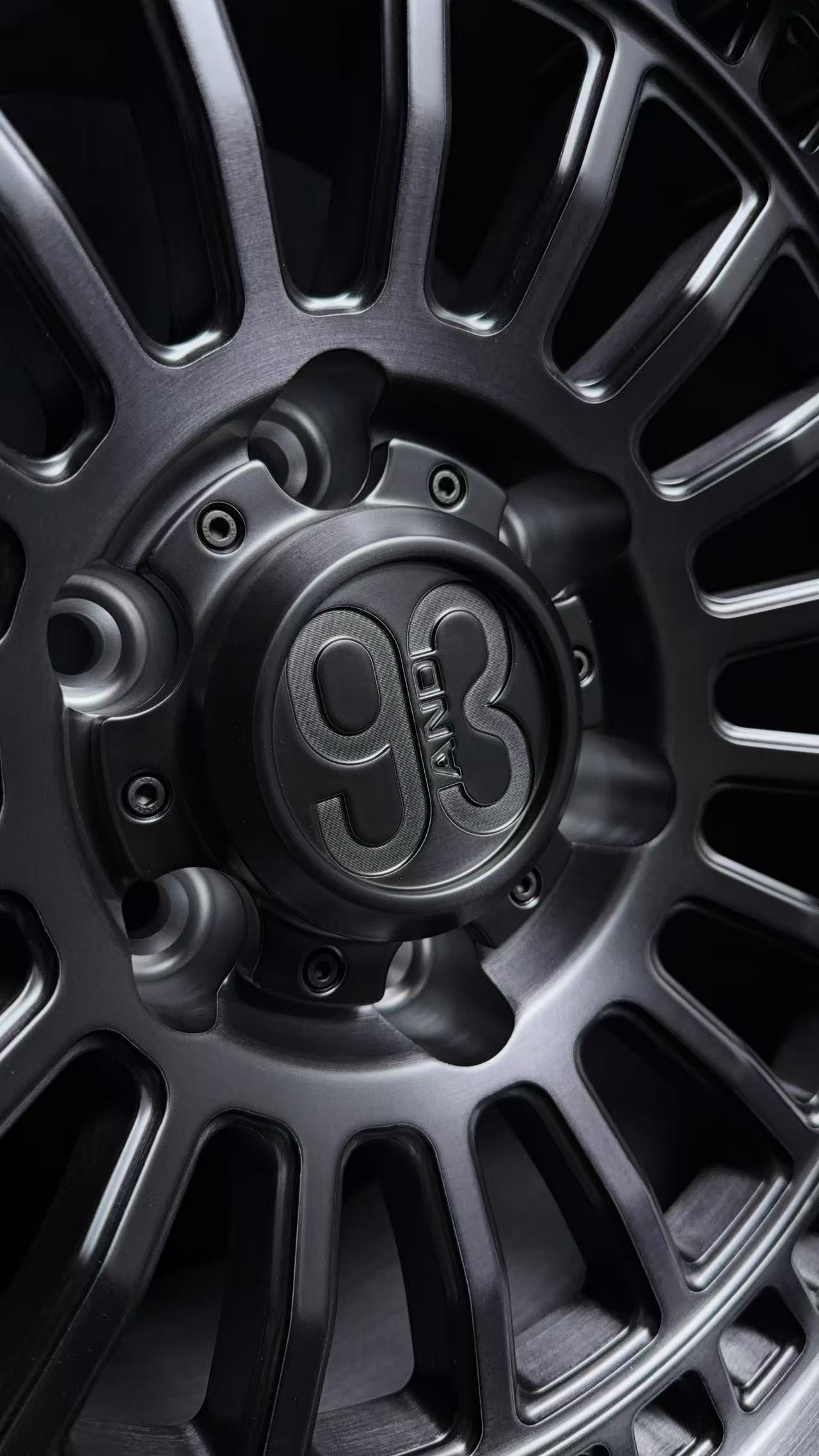 (Set of 4) FR-19R | 6061-T6 Forged | Simulated Beadlock w/ Removable Rings | Matte Brushed Double Black, Gloss Black Rings (6x135 | 17x8.5, 0mm Offset)