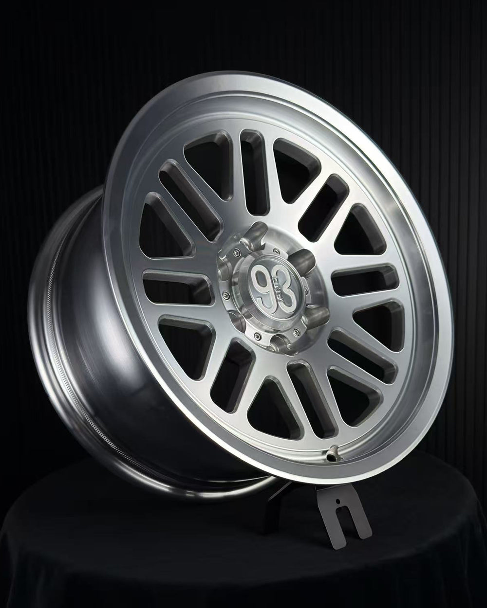 (Set of 4) FRS-01 | 6061-T6 Forged | Smooth Lip | Machined Clear (6x135 | 17x8.5, 0mm Offset)