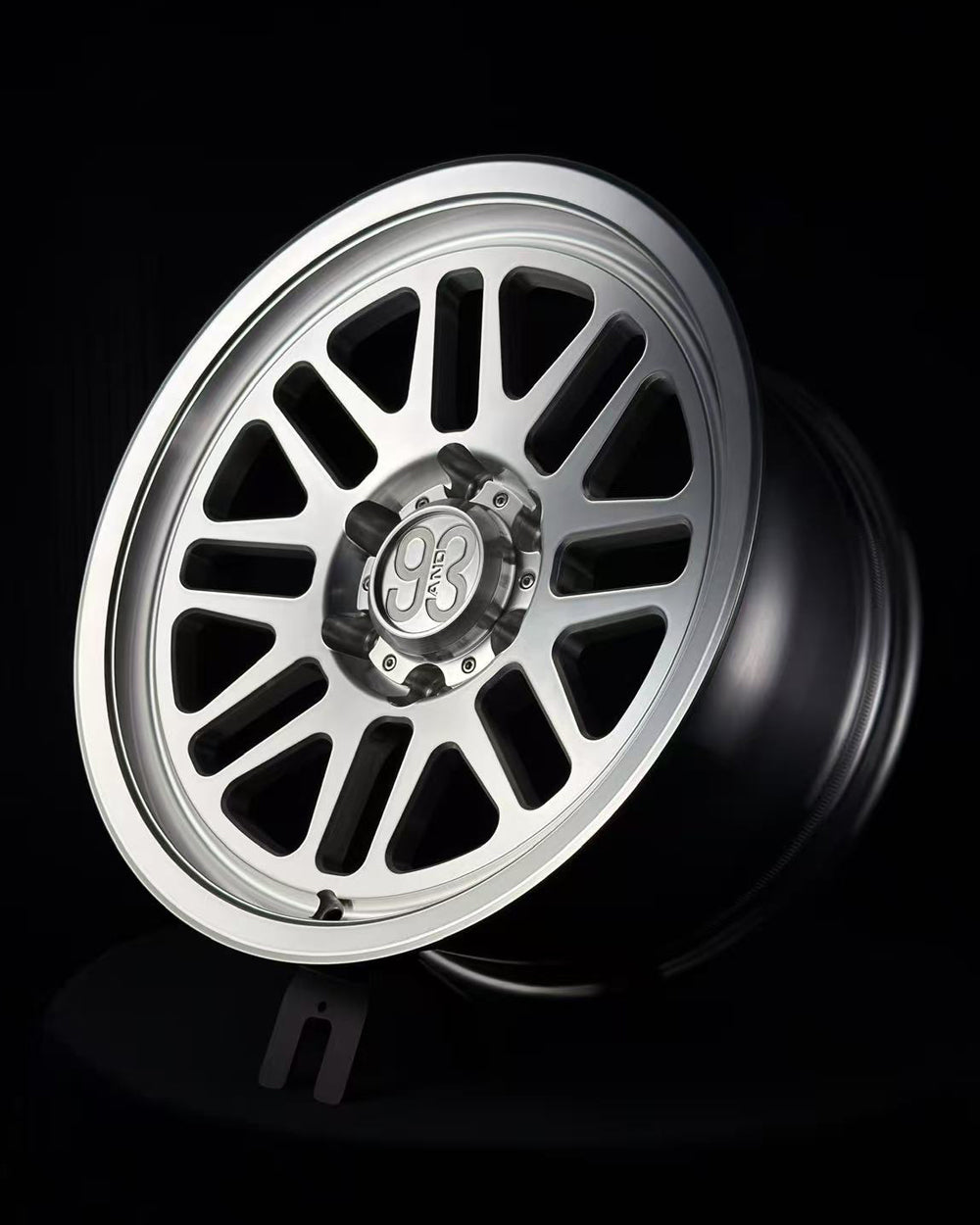 (Set of 4) FRS-01 | 6061-T6 Forged | Smooth Lip | Machined Clear (6x135 | 17x8.5, 0mm Offset)