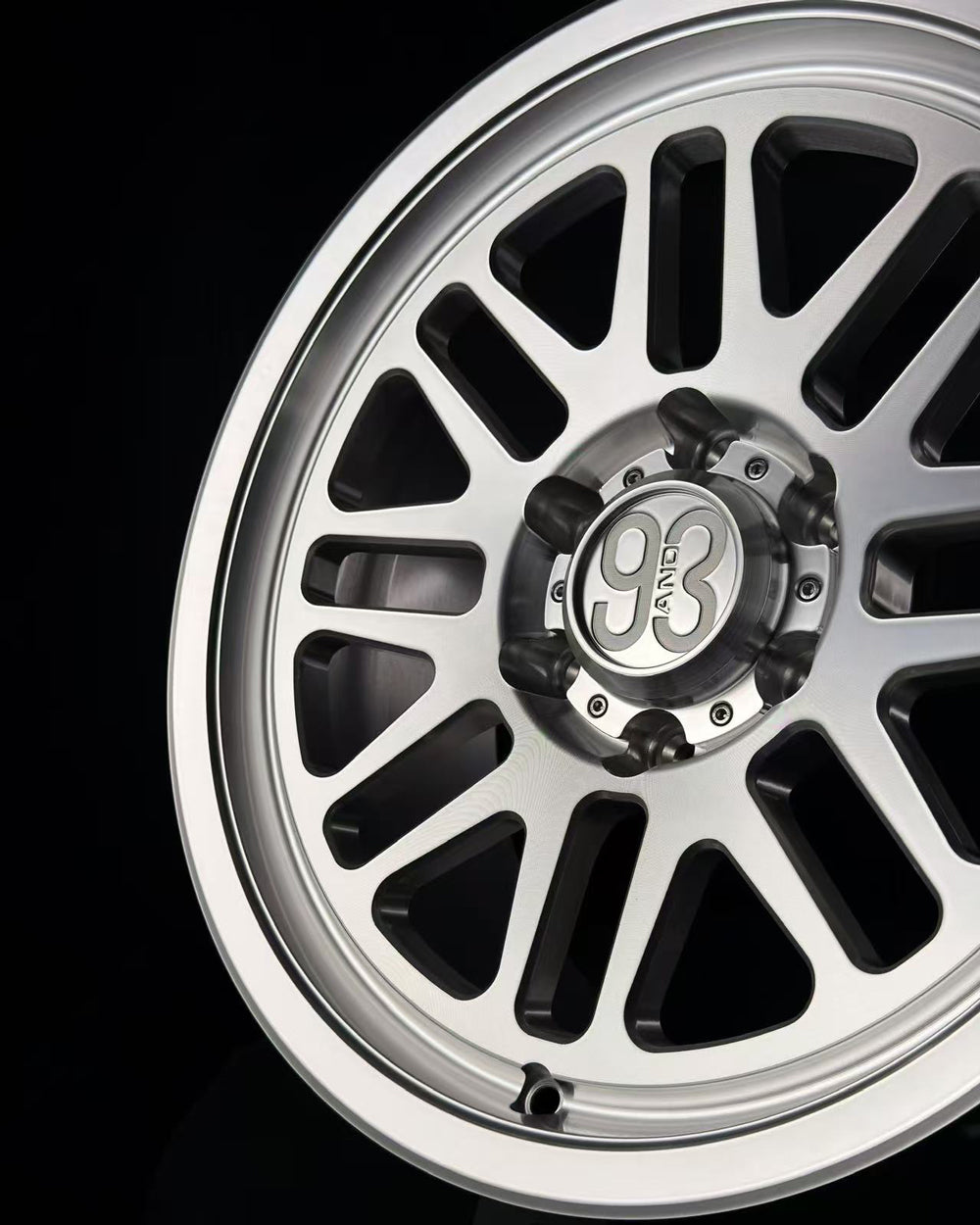 (Set of 4) FRS-01 | 6061-T6 Forged | Smooth Lip | Machined Clear (6x135 | 17x8.5, 0mm Offset)