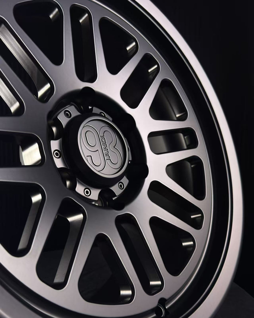 (Set of 4) FRS-01 | 6061-T6 Forged | Smooth Lip | Matte Black (6x135 | 17x8.5, 0mm Offset)