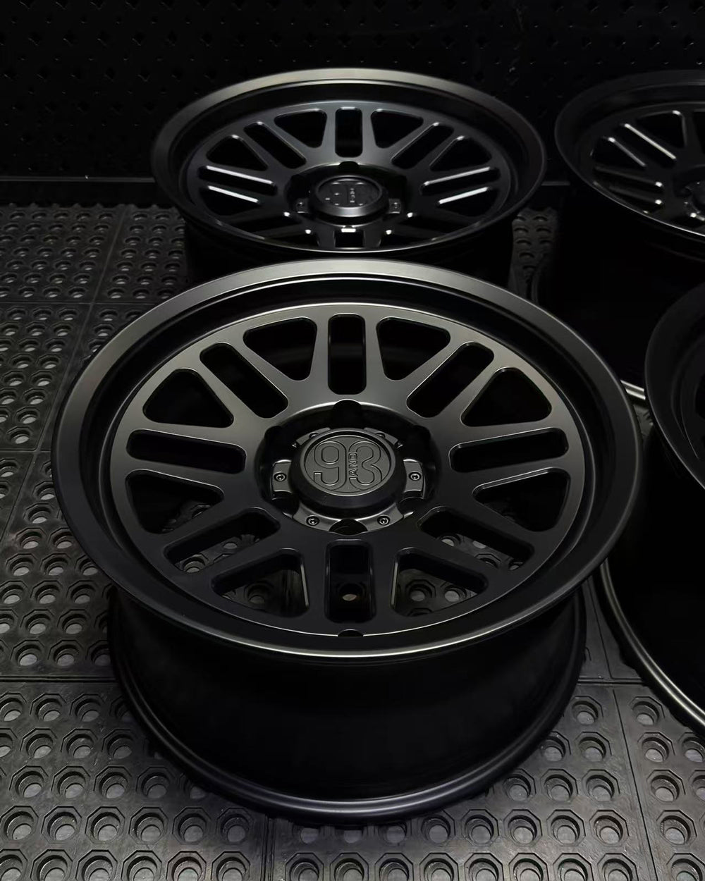 (Set of 4) FRS-01 | 6061-T6 Forged | Smooth Lip | Matte Black (6x135 | 17x8.5, 0mm Offset)