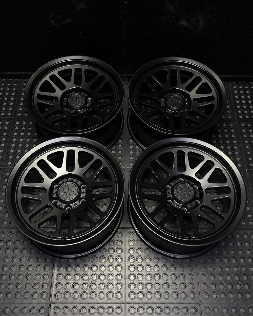 (Set of 4) FRS-01 | 6061-T6 Forged | Smooth Lip | Matte Black (6x135 | 17x8.5, 0mm Offset)